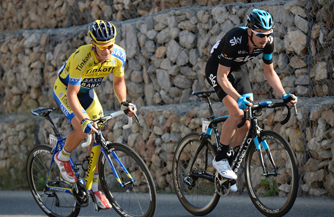 Nicolas Roche and Ben Swift